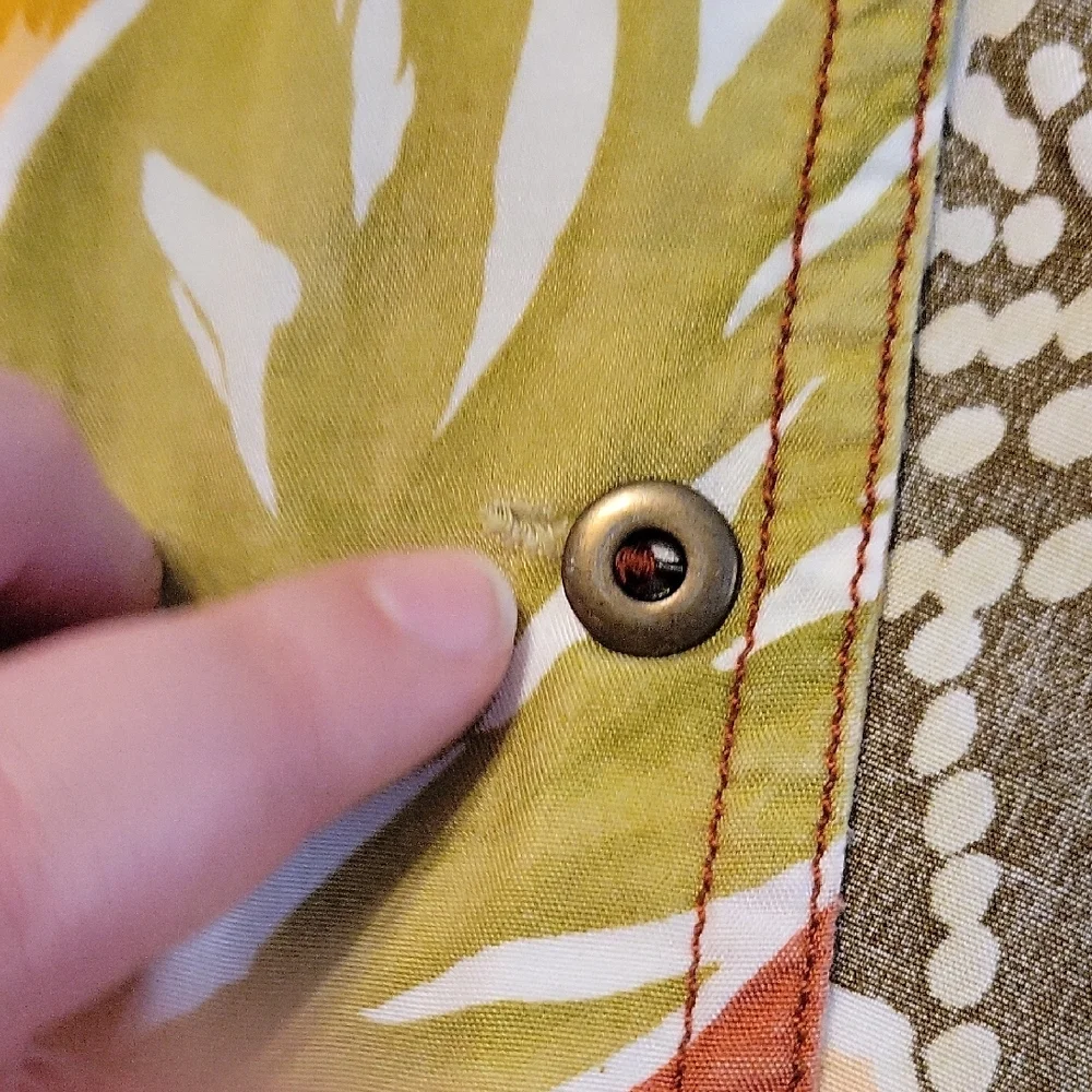 Vintage Lizwear Men's Button Down Shirt Tropical Print - Picture 5 of 7